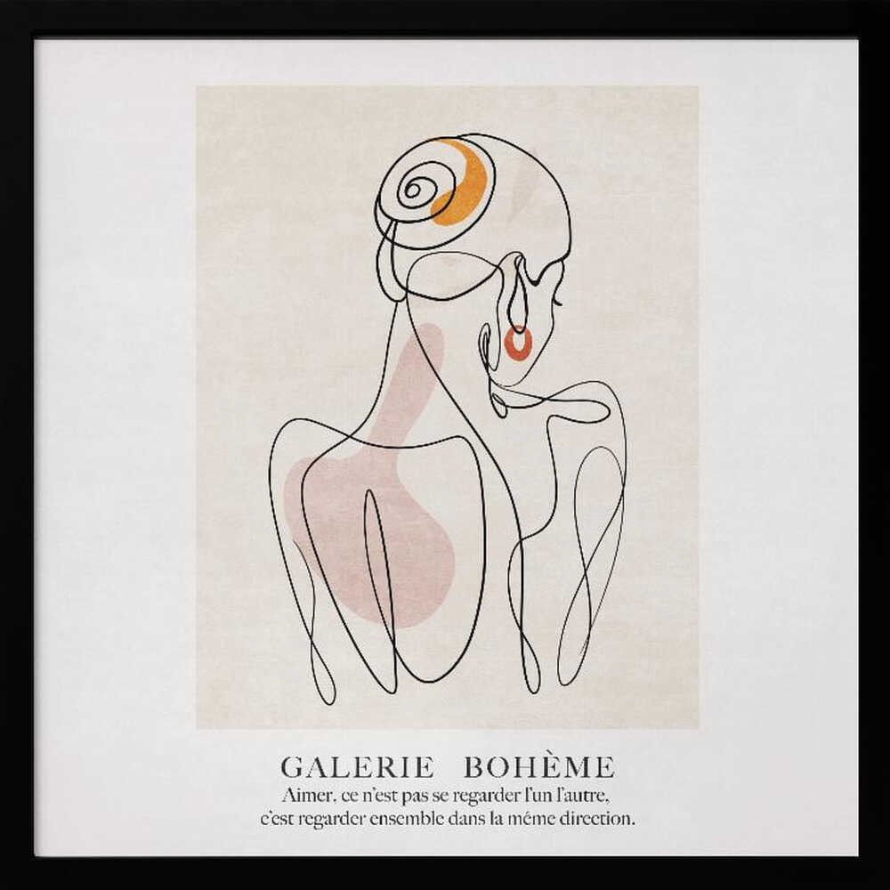 Elegant Silhouette - Art Print by Emel Tunaboylu
