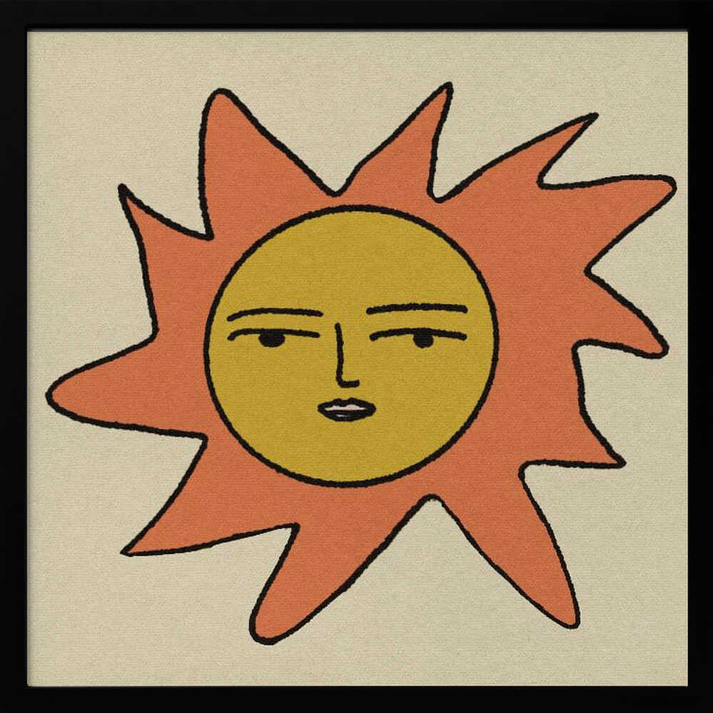 Cool Retro Sun - Art Print by Sharyn Bursic