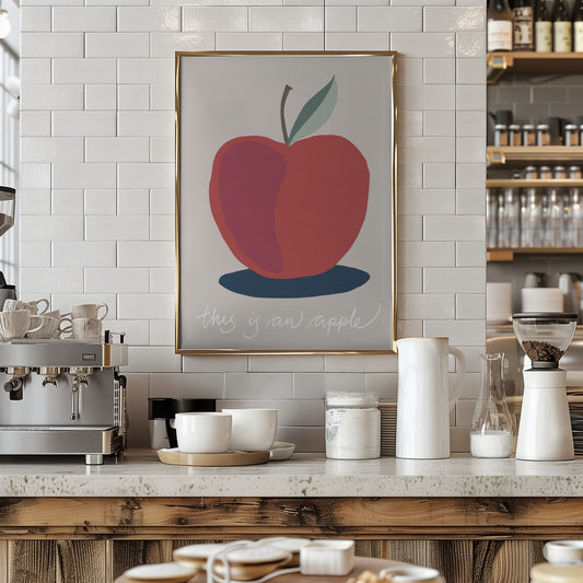 This is an Apple - Art Print by Pictufy Studio II