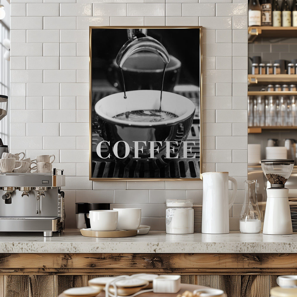 Coffee Text 2 - Art Print by Pictufy Studio III