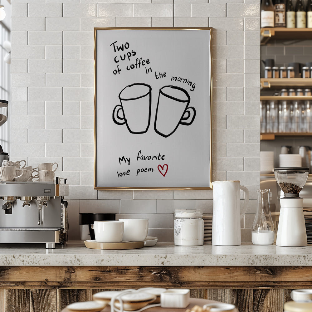 Morning Love Brew - Art Print by Athene Fritsch