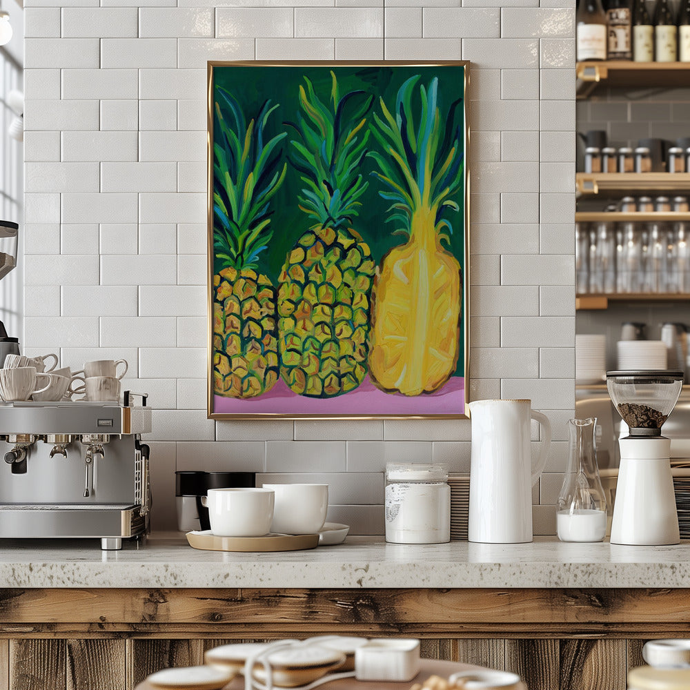 Pineapples - Art Print by Alice Straker