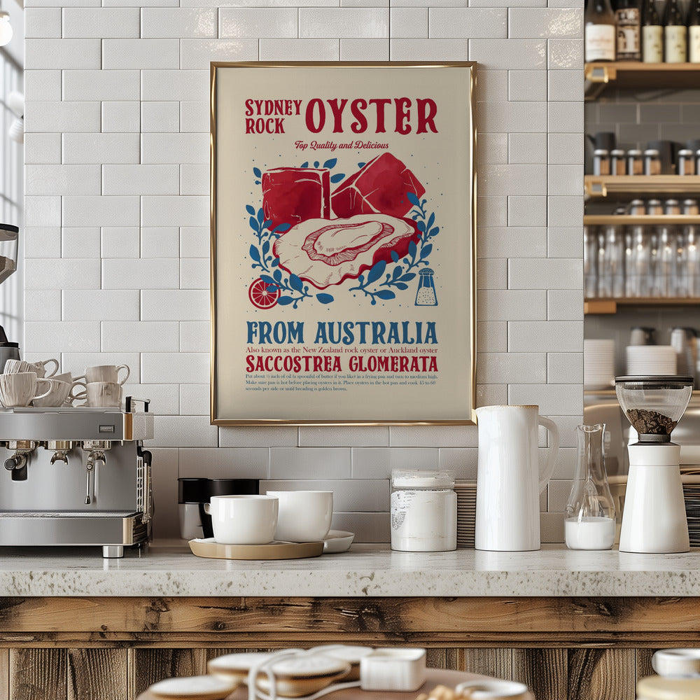 Oyster kitchen decor - Art Print by Dion Gem