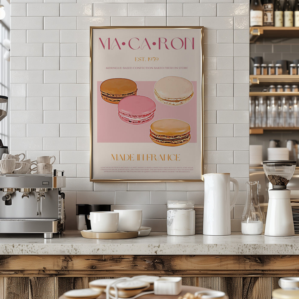 French Macaron Delight - Art Print by Nazma Khokhar