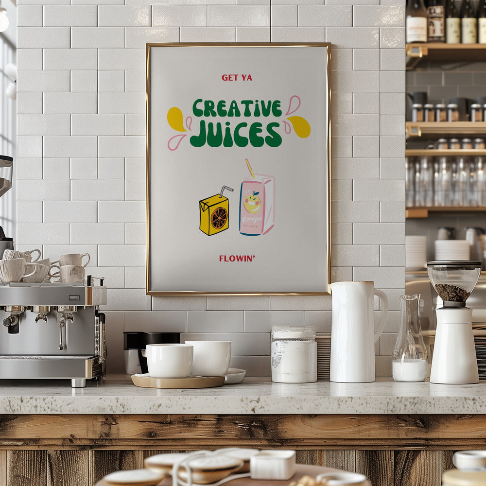 Juice Your Creativity - Art Print by Nazma Khokhar