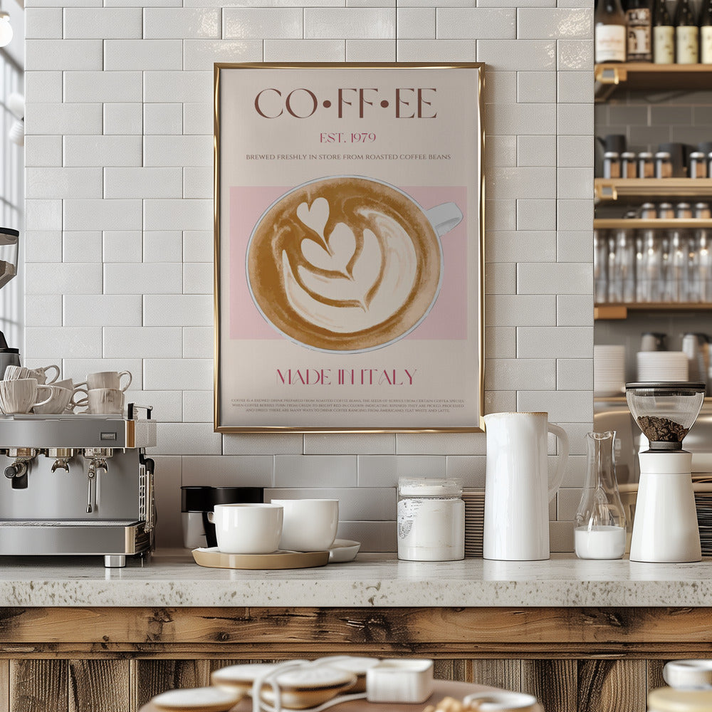 Italian Coffee - Art Print by Nazma Khokhar