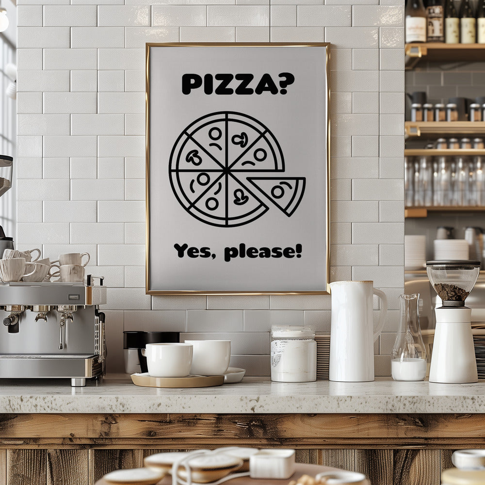 Pizza - Art Print by FINE FINE STUFF