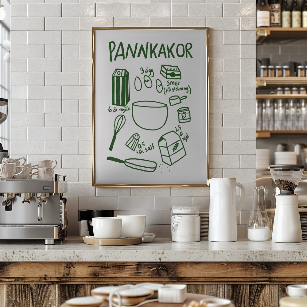 Pancake Ingredients - Art Print by Athene Fritsch