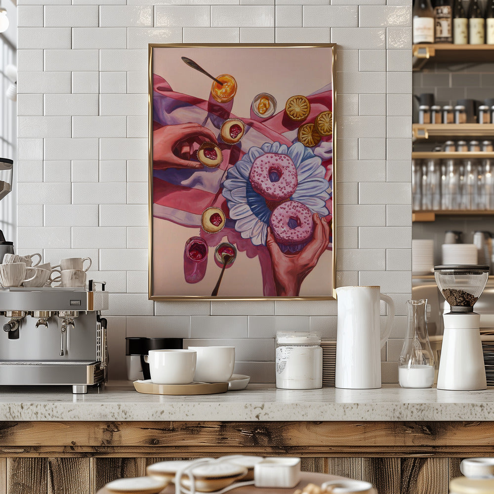 On Wednesdays, We Eat Pink - Art Print by Anna Zdanowicz
