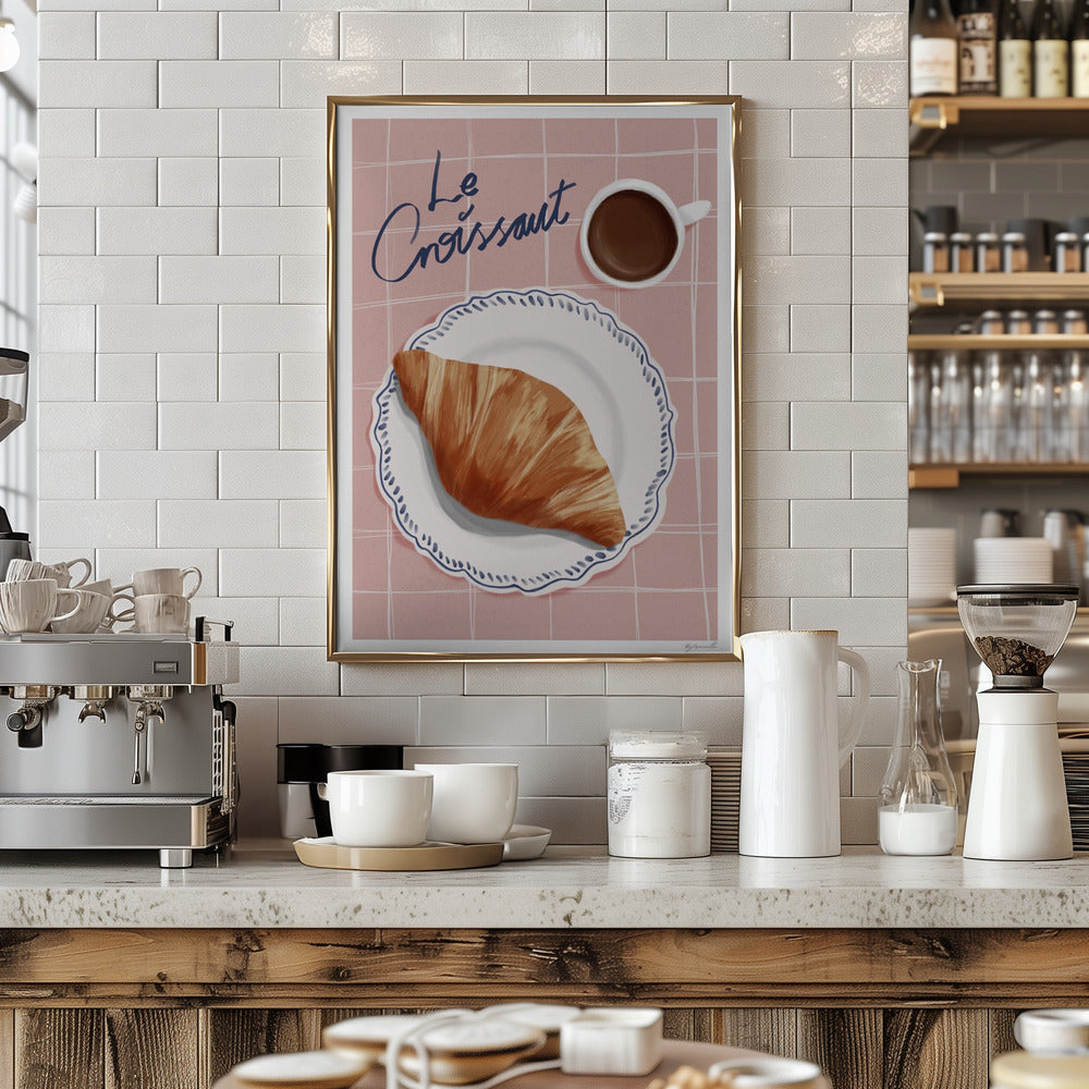Le Croissant - Art Print by ByKammille