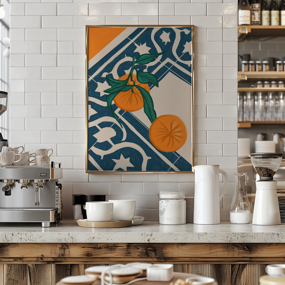 SUMMER MANDARINS - Art Print by Gulcihan Ozguc