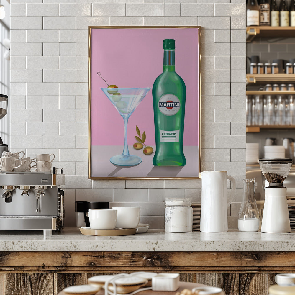 Martini Cocktail - Art Print by Petra Lizde