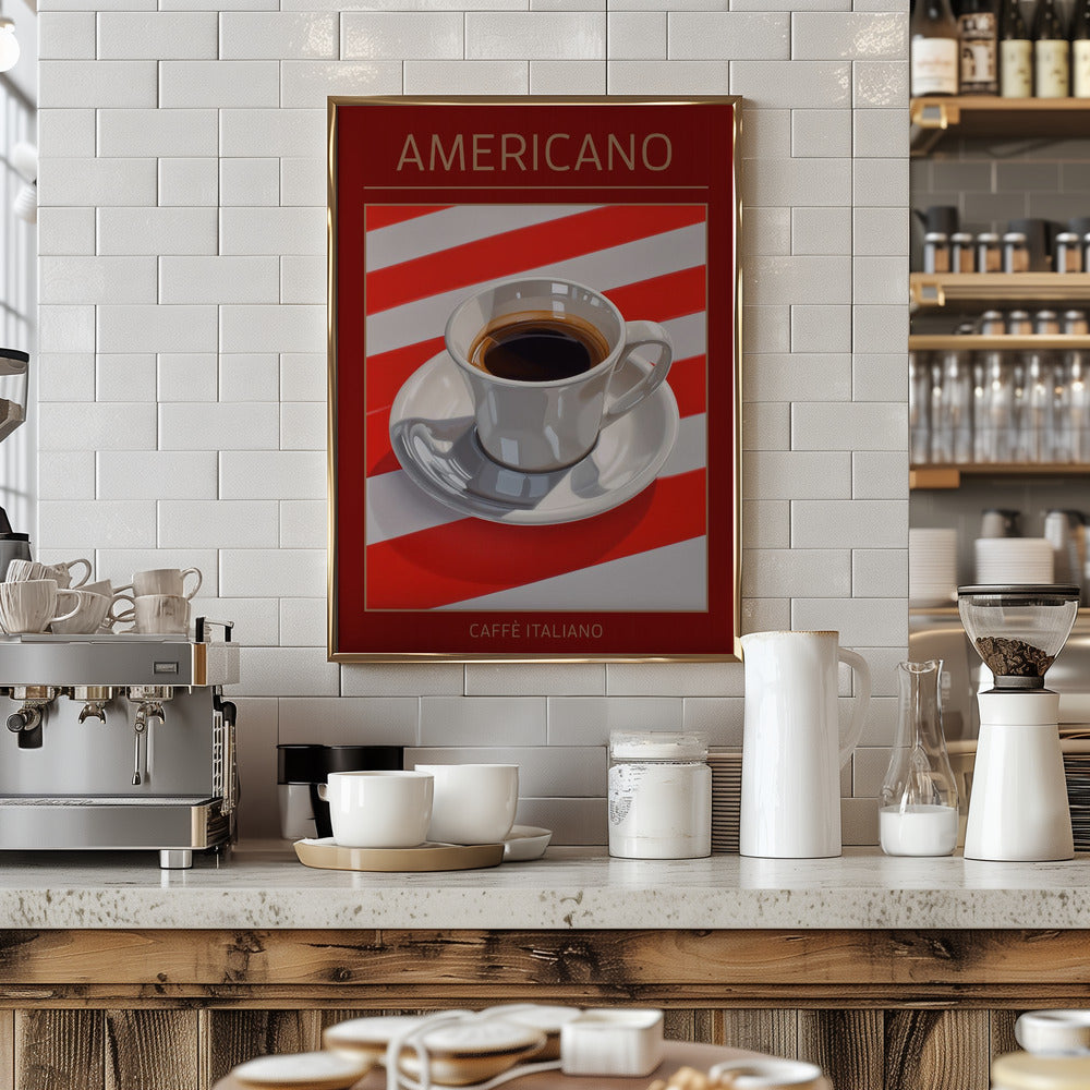 Americano Coffee - Art Print by Andreas Magnusson