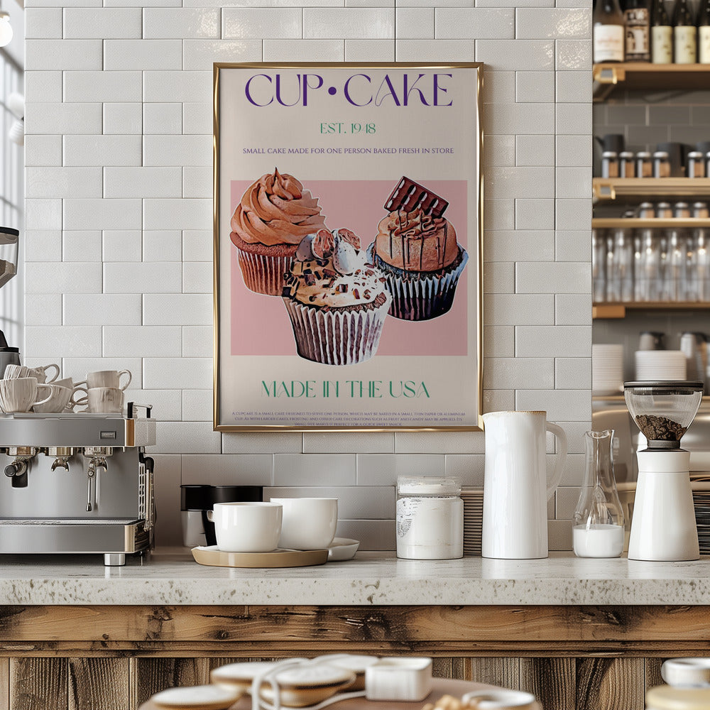 Decadent Cupcakes - Art Print by Nazma Khokhar