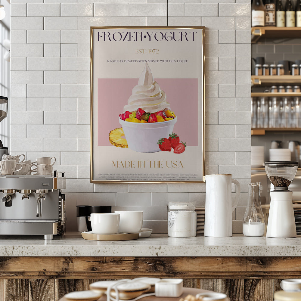 Swirl of Frozen Yogurt - Art Print by Nazma Khokhar