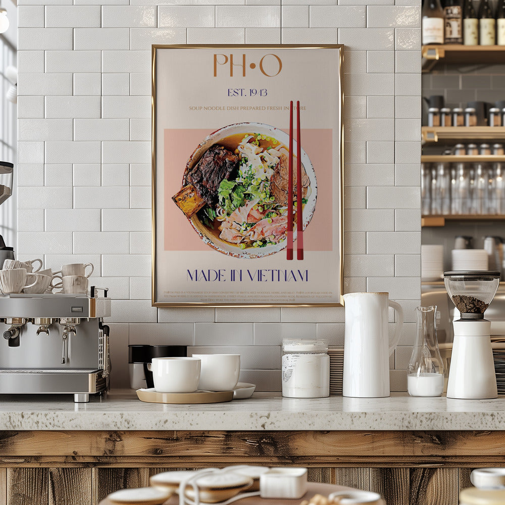 Vietnamese Noodle Delight - Art Print by Nazma Khokhar