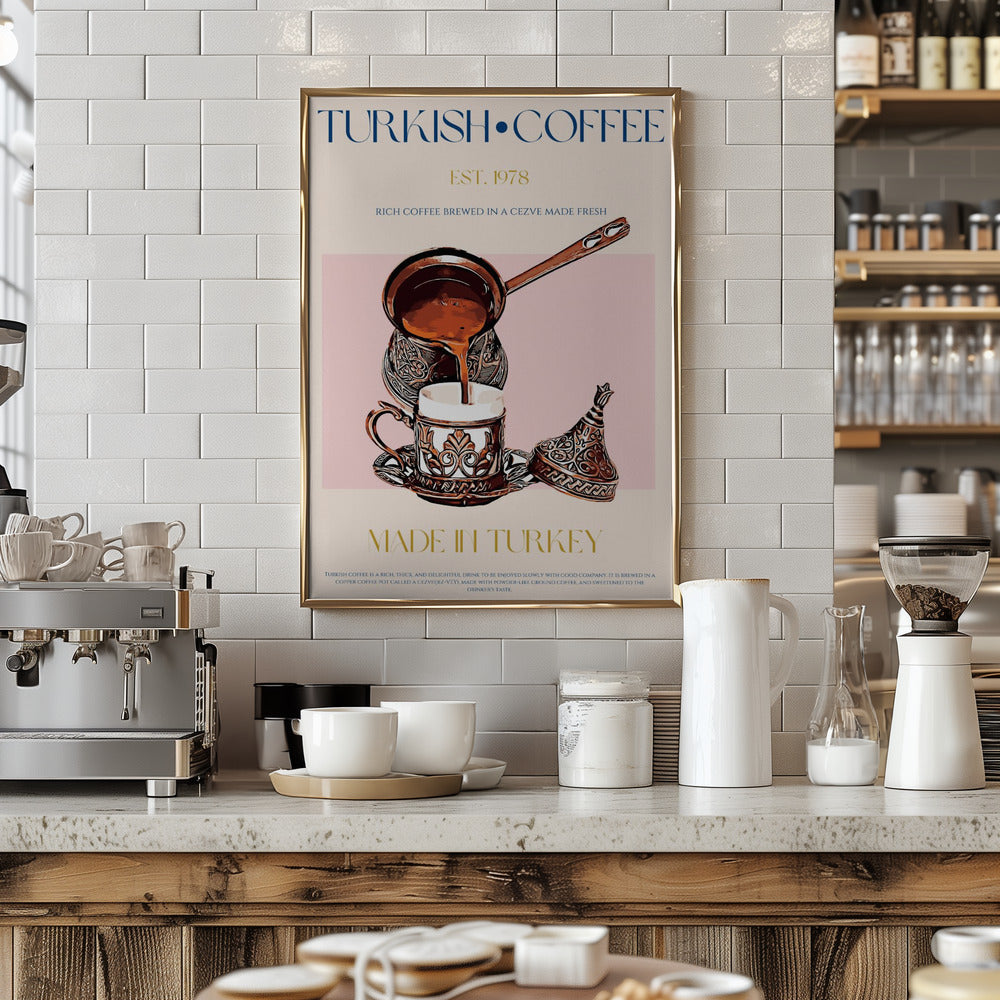 Turkish Coffee Print - Art Print by Nazma Khokhar