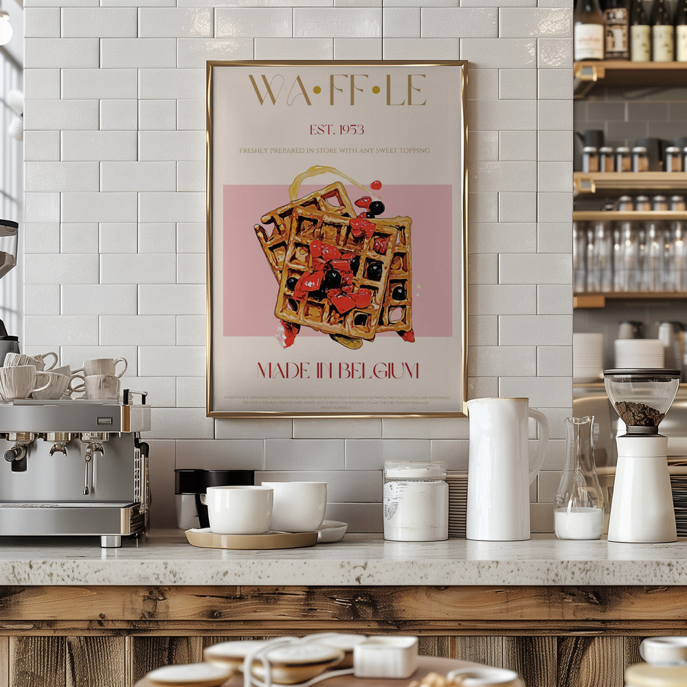 Waffle Print - Art Print by Nazma Khokhar