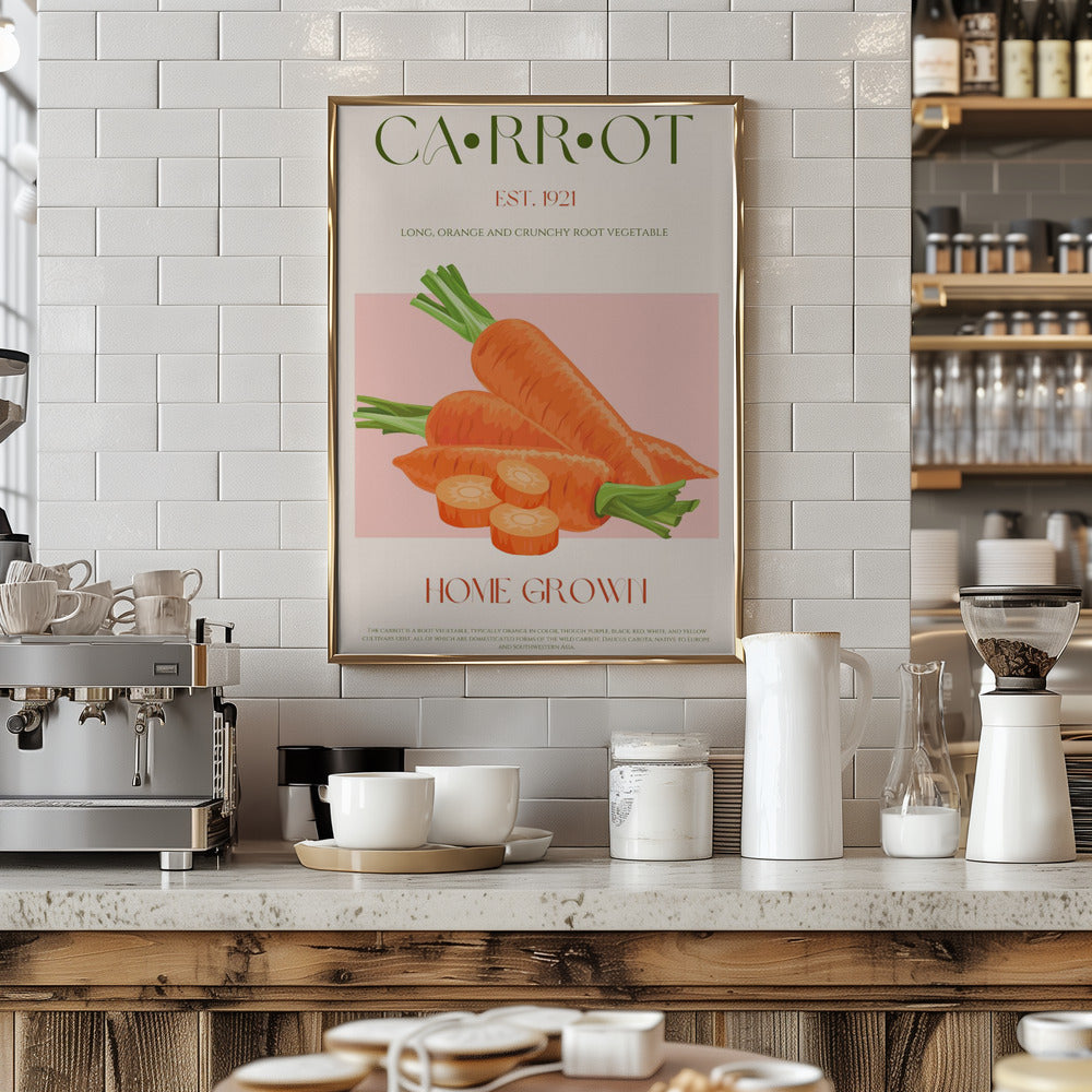 Orange Harvest Charm - Art Print by Nazma Khokhar