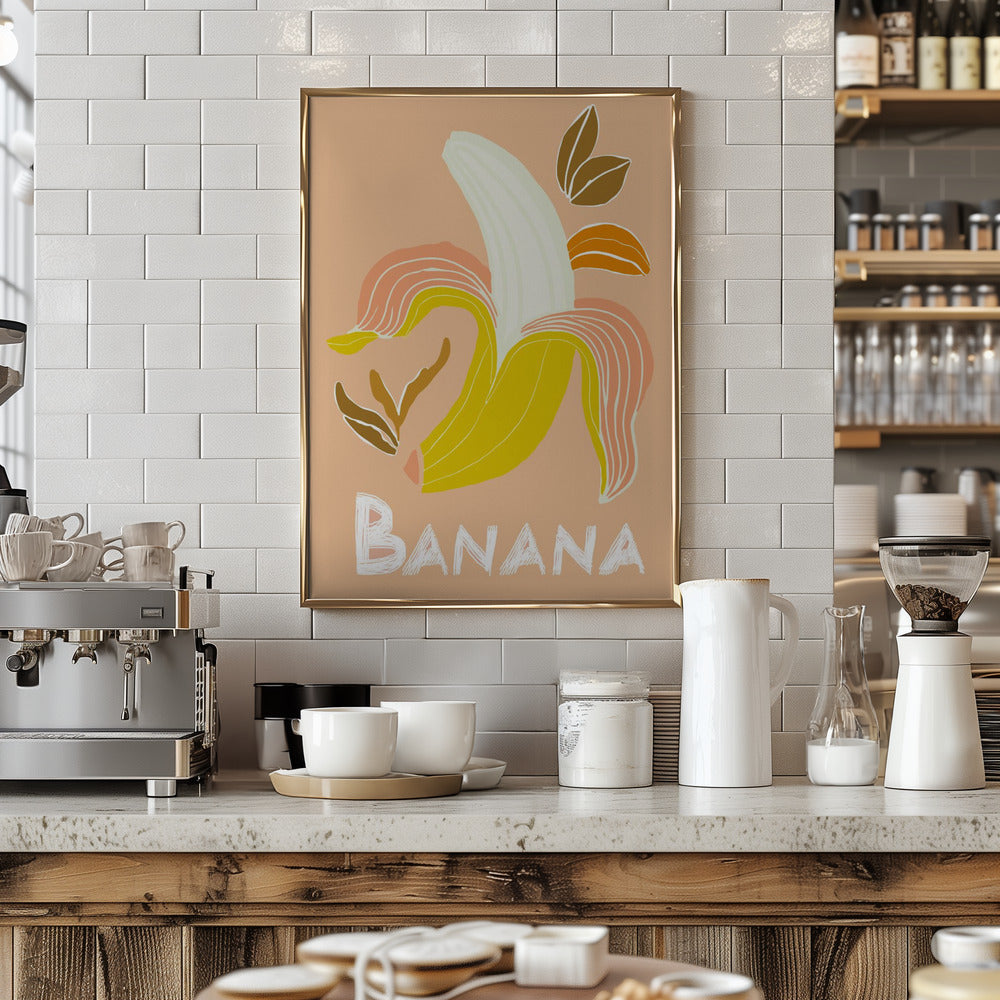 Peel Appeal (Banana) - Art Print by casa cartissi