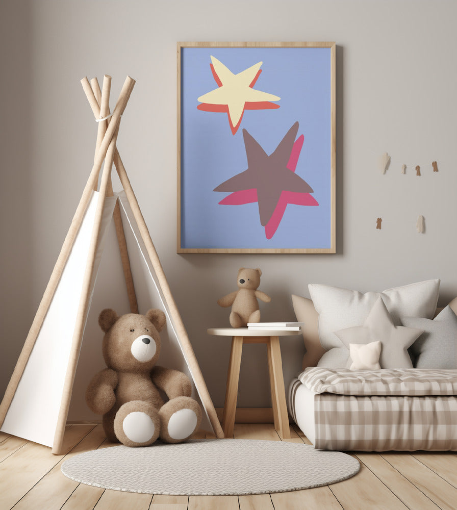 Blue Star - Art Print by Pictufy Studio