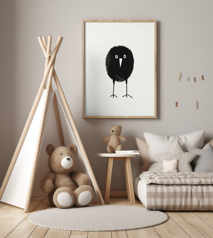 Little Blackbird - Art Print by Silvia Visscher