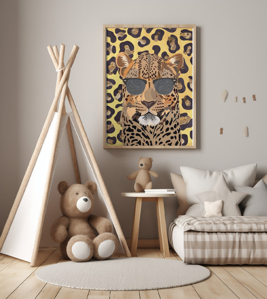 Leopard Print Leopard Yellow - Art Print by Sarah Manovski