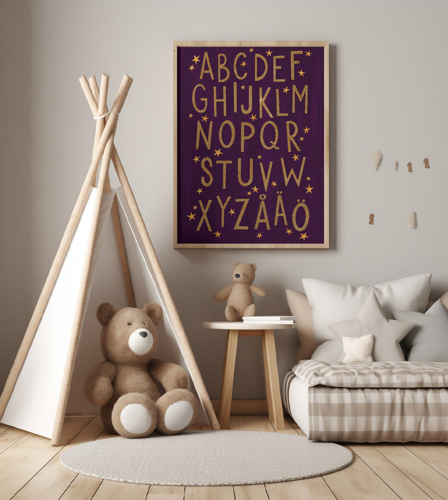 Magical ABC (Swedish) - Art Print by EMELIEmaria