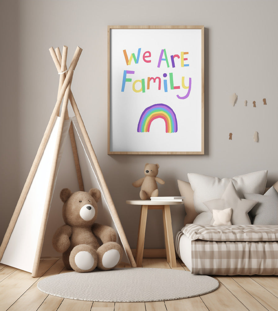 Vibrant Letters above a Rainbow - Art Print by Carla Daly