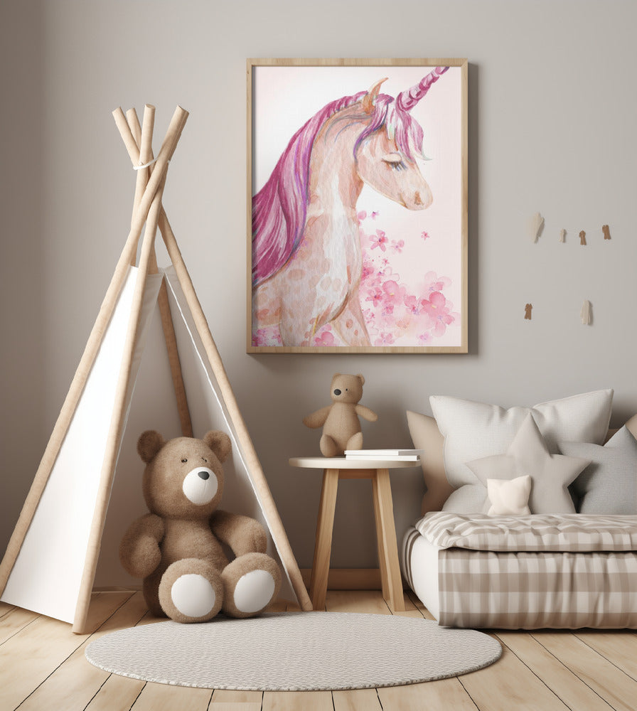 Blossom Unicorn - Art Print by Saskia Michele
