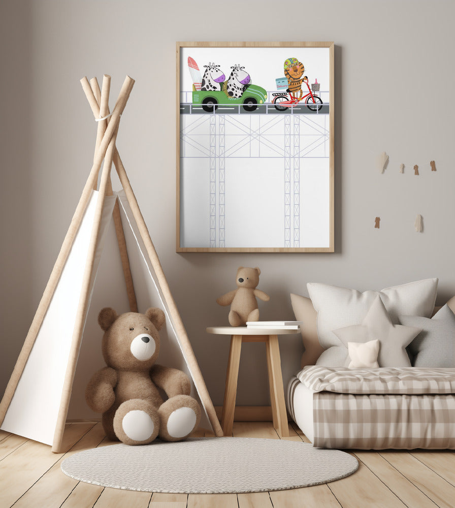 Highway Hijinks - Art Print by Carla Daly