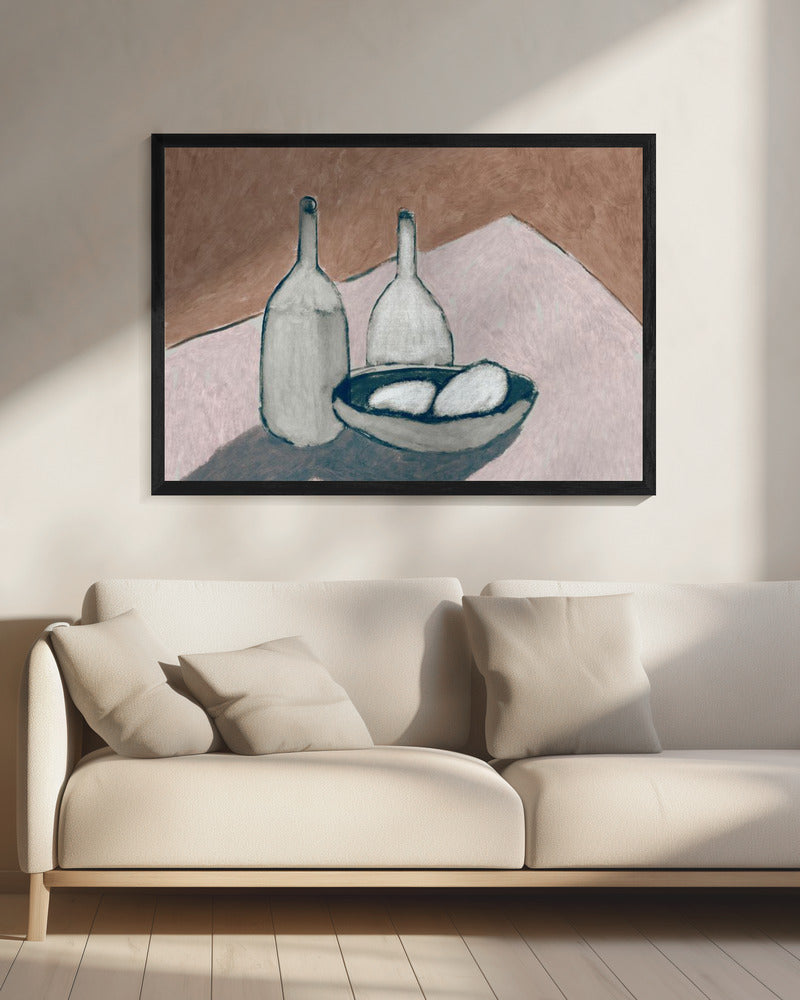 Bottles - Art Print by Dan Hobday