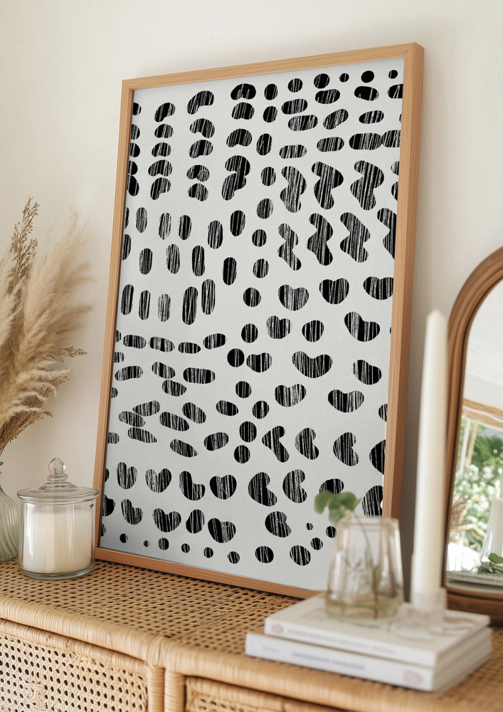 Dots and Strokes - Art Print by Dan Hobday