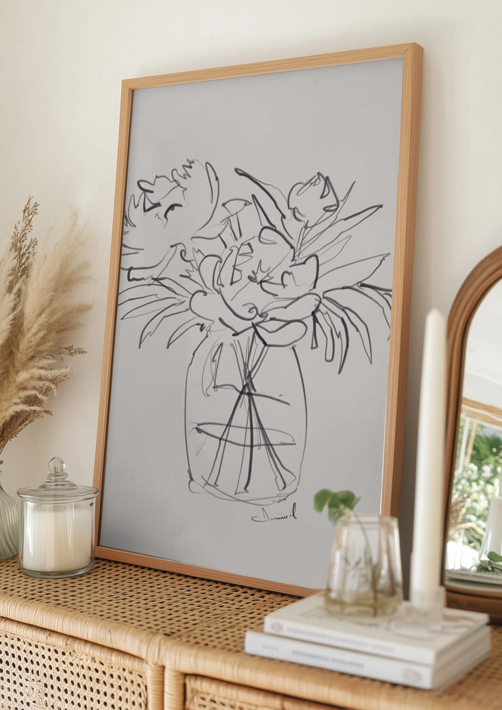 Peonies - Art Print by Dan Hobday