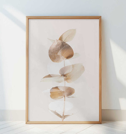 Eucalyptus Creative Gold 04 - Art Print by Pictufy Studio III