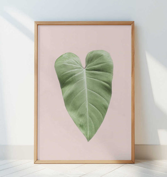Tropical Leaf Blush - Art Print by Kathrin Pienaar