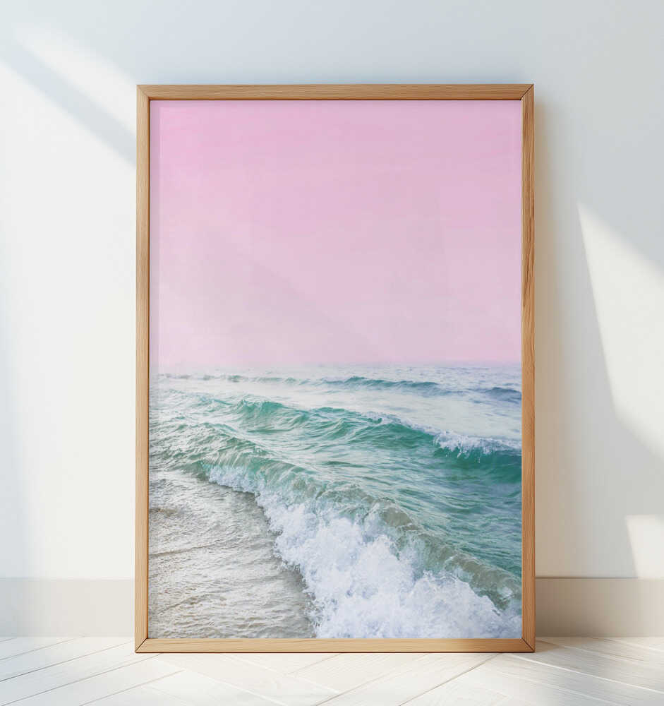 Pink Sky Beach - Art Print by Kathrin Pienaar