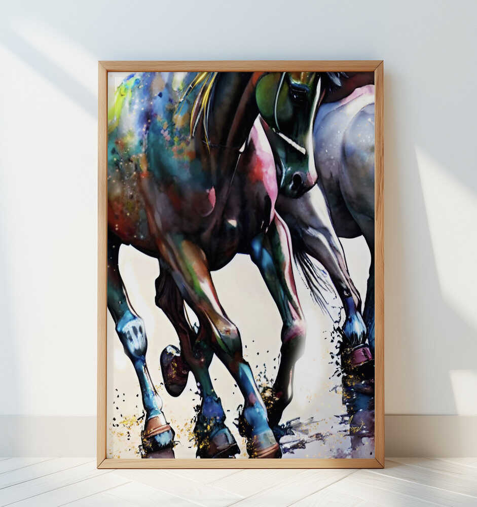 Galloping - Art Print by Ruth Day