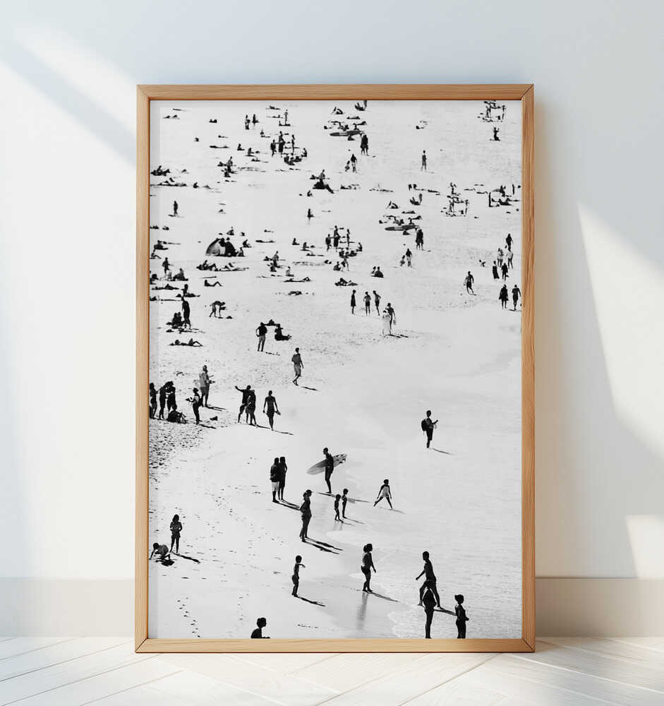 Beach Silhouettes - Art Print by Kathrin Pienaar