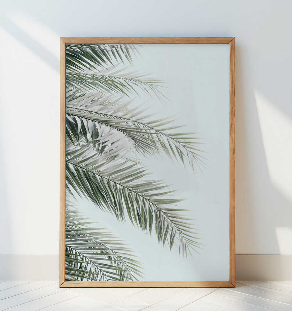 Blue Palms - Art Print by Kathrin Pienaar