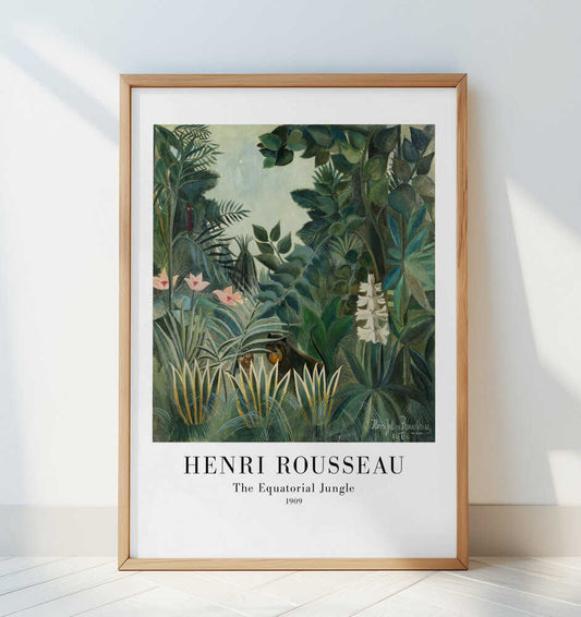 The Equatorial Jungle - Art Print by Henri Rousseau