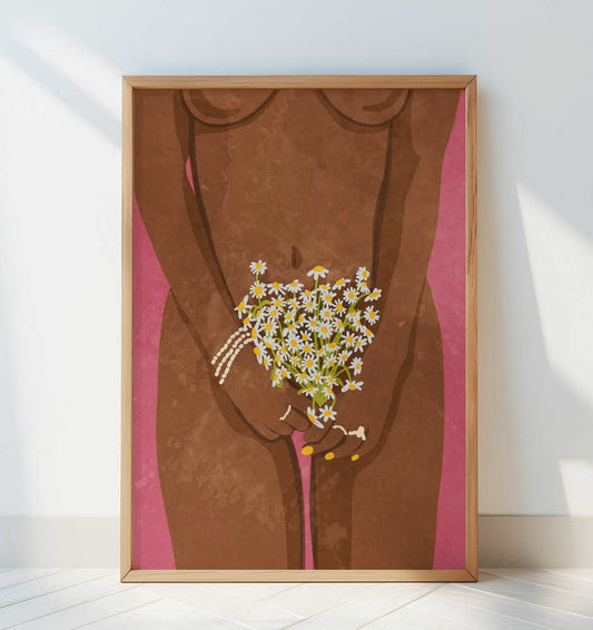 Wearing Flowers - Art Print by Raissa Oltmanns