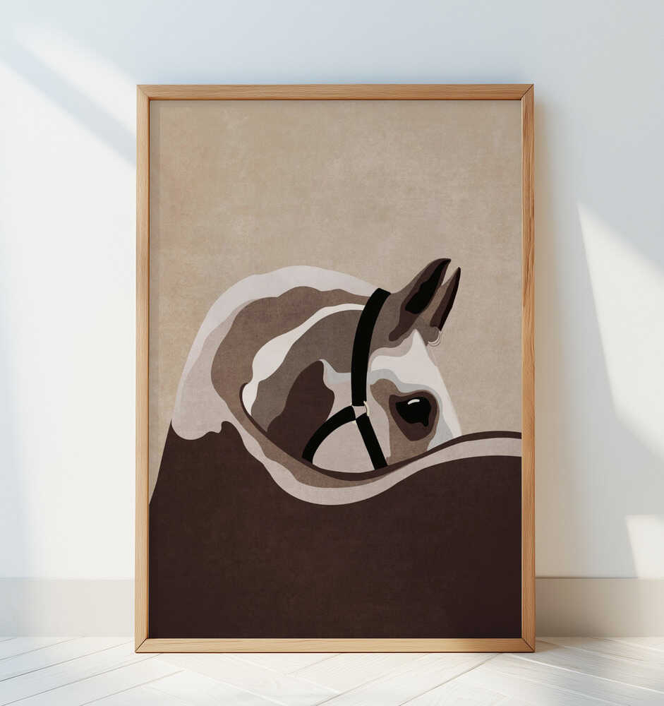 Majestic Equine Gaze - Art Print by Emel Tunaboylu