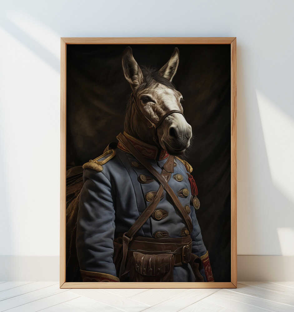 Donkey In Costume 2 - Art Print by Bilge Paksoylu