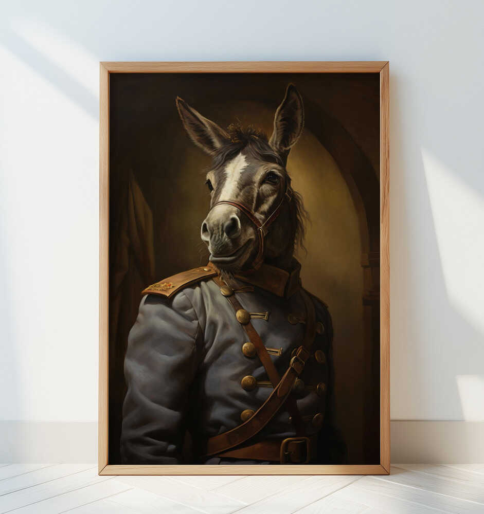 Donkey In Costume 3 - Art Print by Bilge Paksoylu