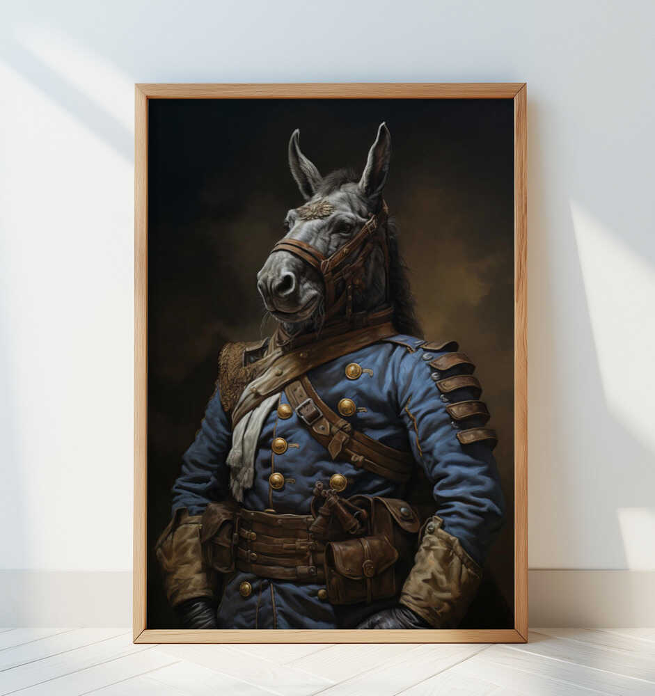 Donkey In Costume 4 - Art Print by Bilge Paksoylu