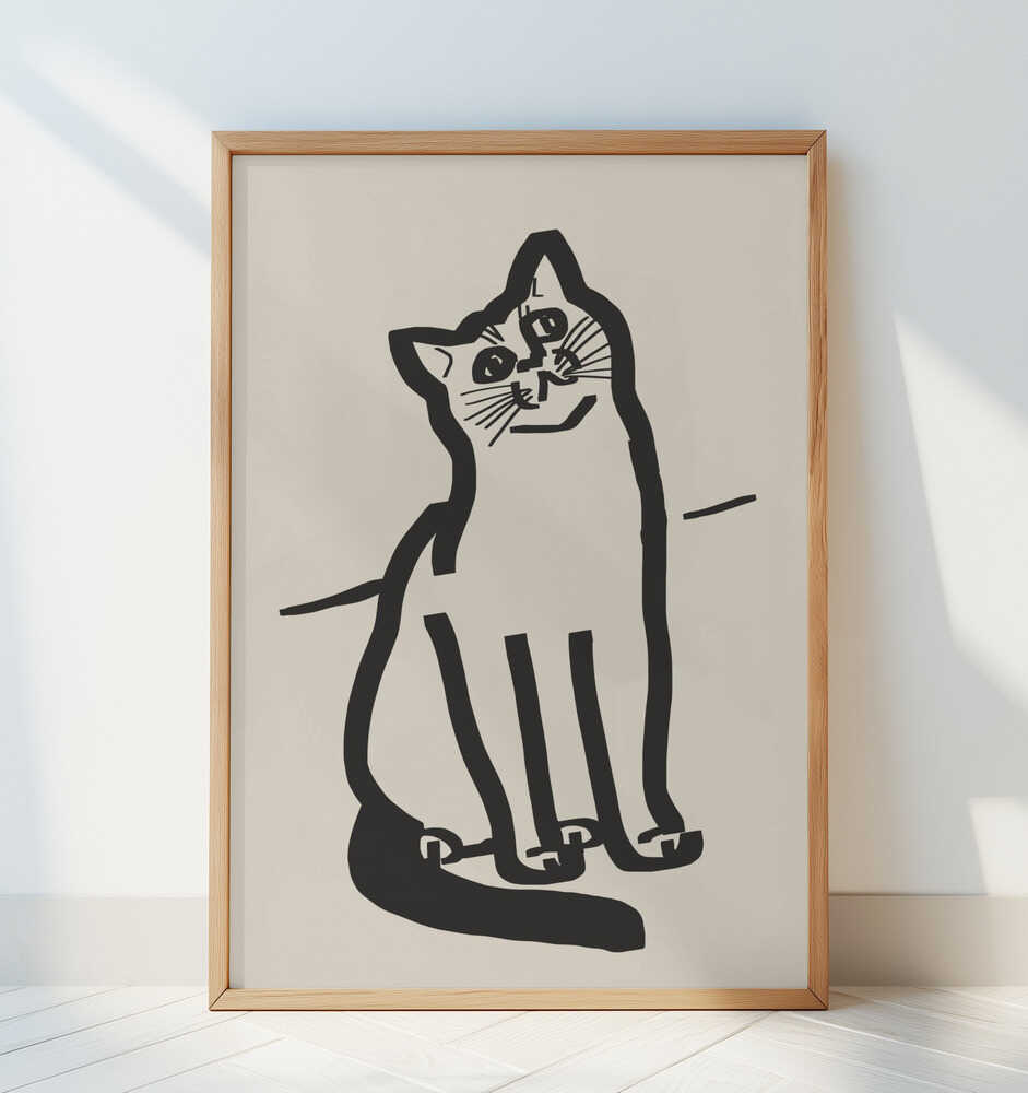 Whiskered Wonder - Art Print by Little Dean