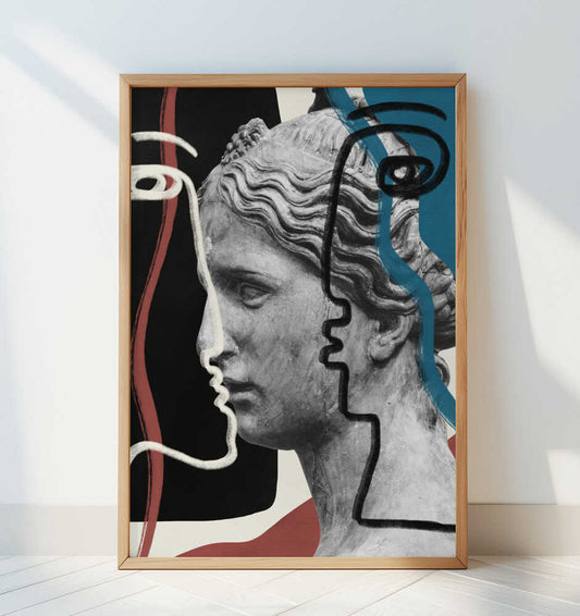 Line Art and Sculpture - Art Print by Little Dean