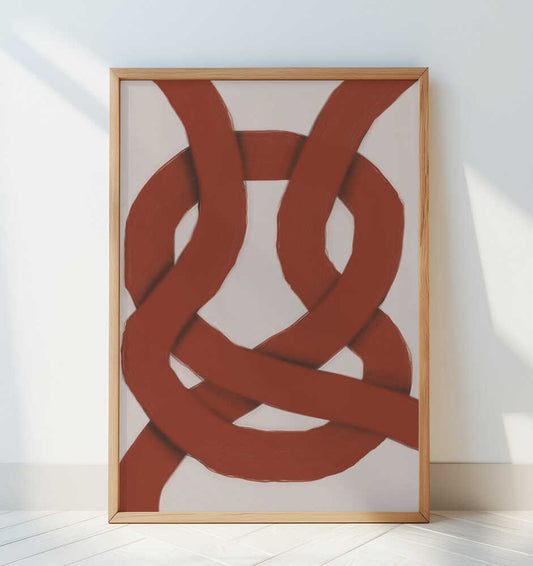 The Red Knot - Art Print by Little Dean