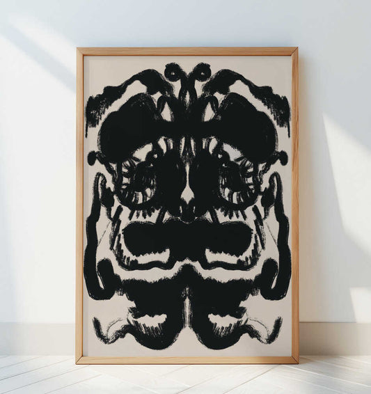 Abstract Inkblot Captures Symmetrical - Art Print by Little Dean